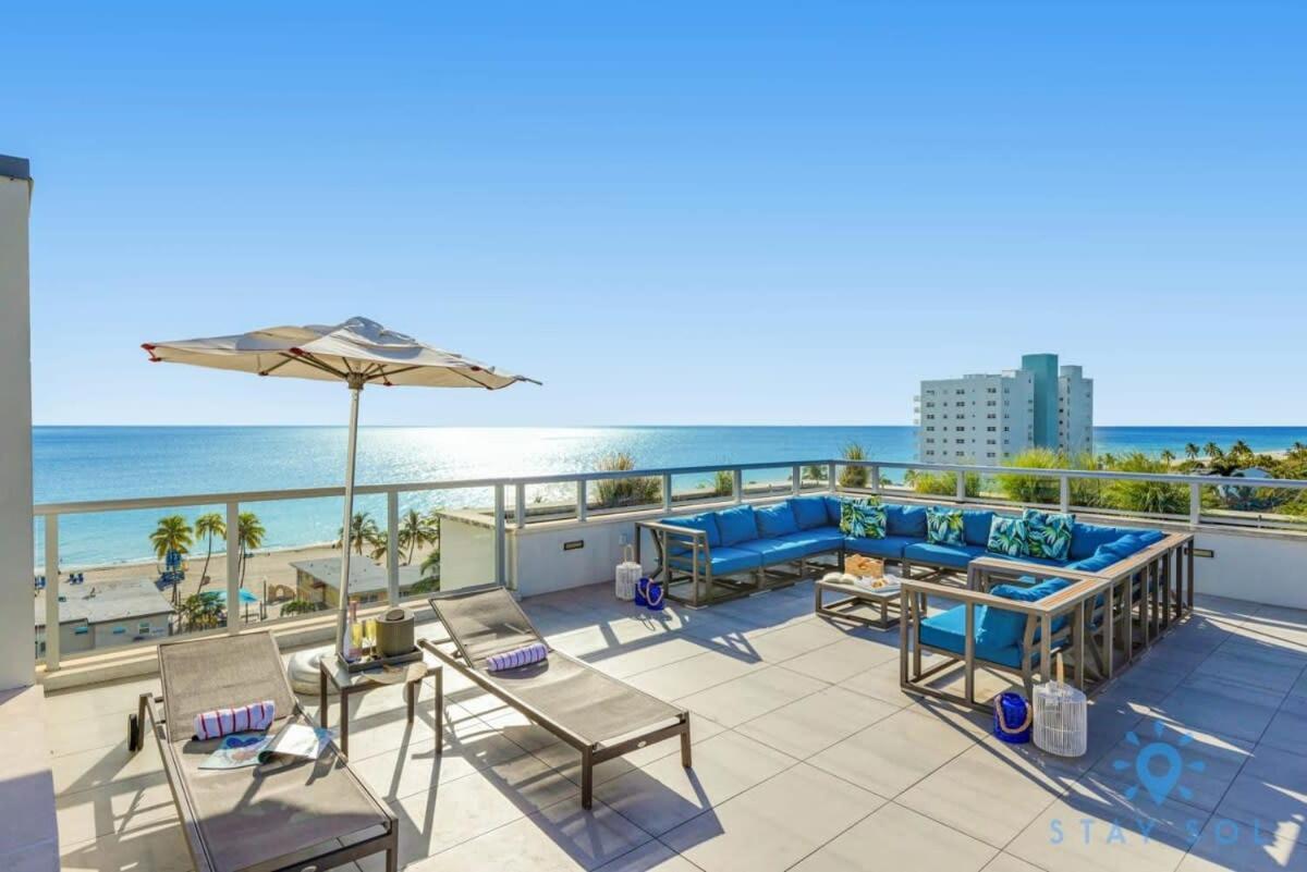 Rooftop Pool - Balcony - Hollywood Beach Broad - Walk Exteriér fotografie