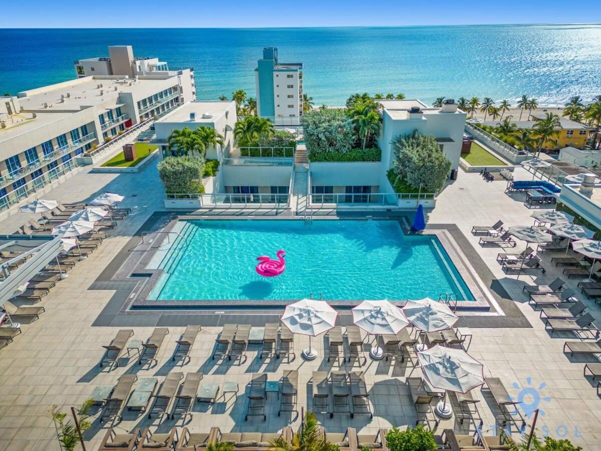Rooftop Pool - Balcony - Hollywood Beach Broad - Walk Exteriér fotografie