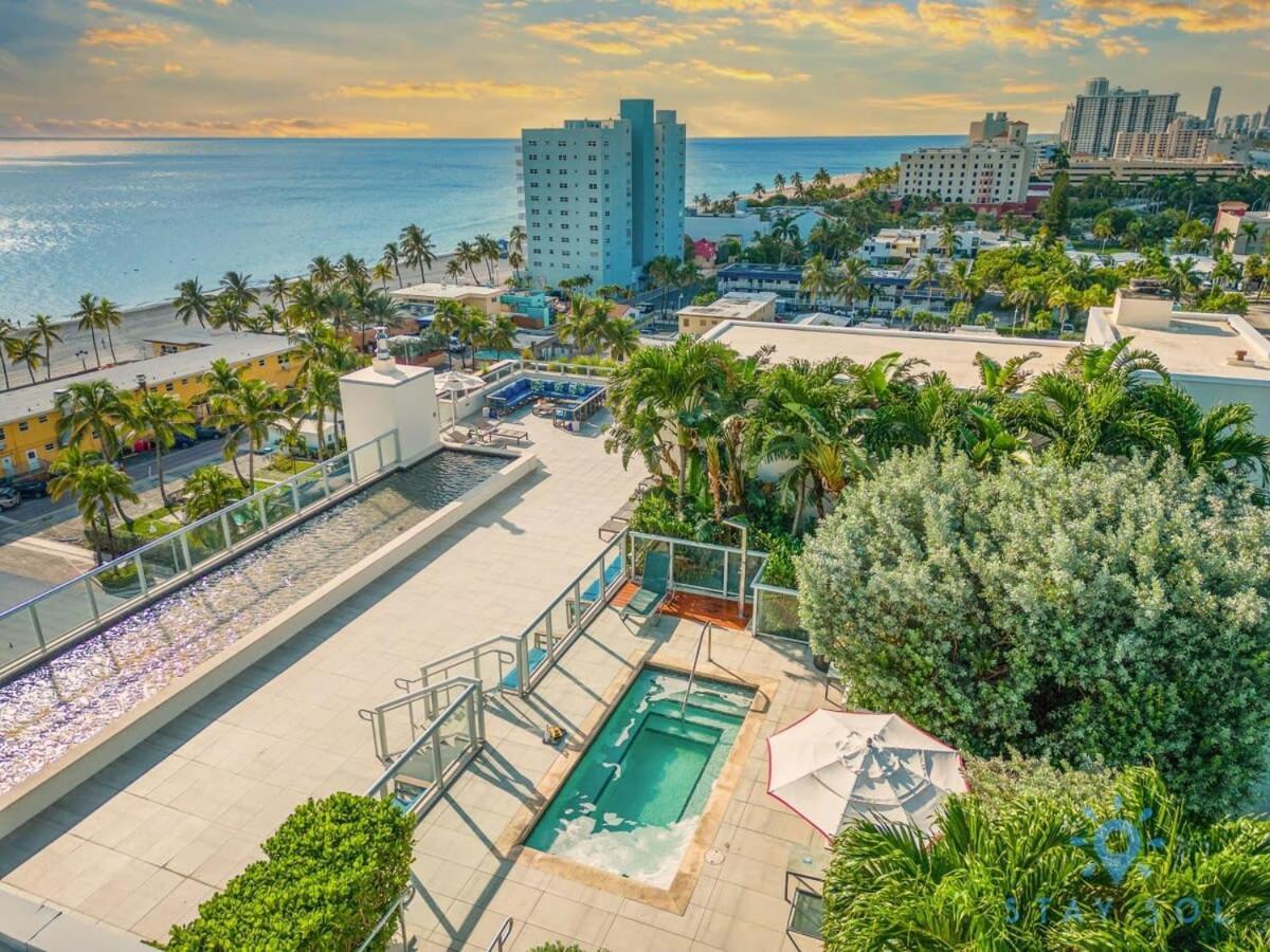 Rooftop Pool - Balcony - Hollywood Beach Broad - Walk Exteriér fotografie