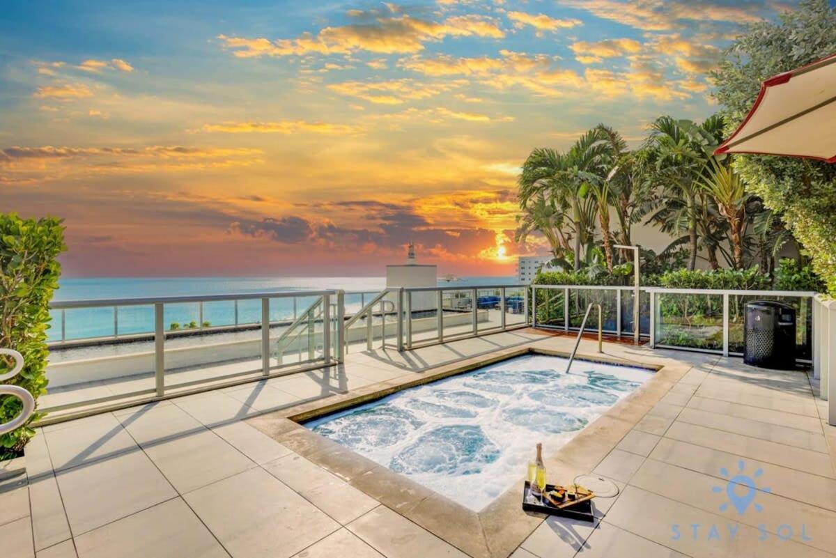 Rooftop Pool - Balcony - Hollywood Beach Broad - Walk Exteriér fotografie